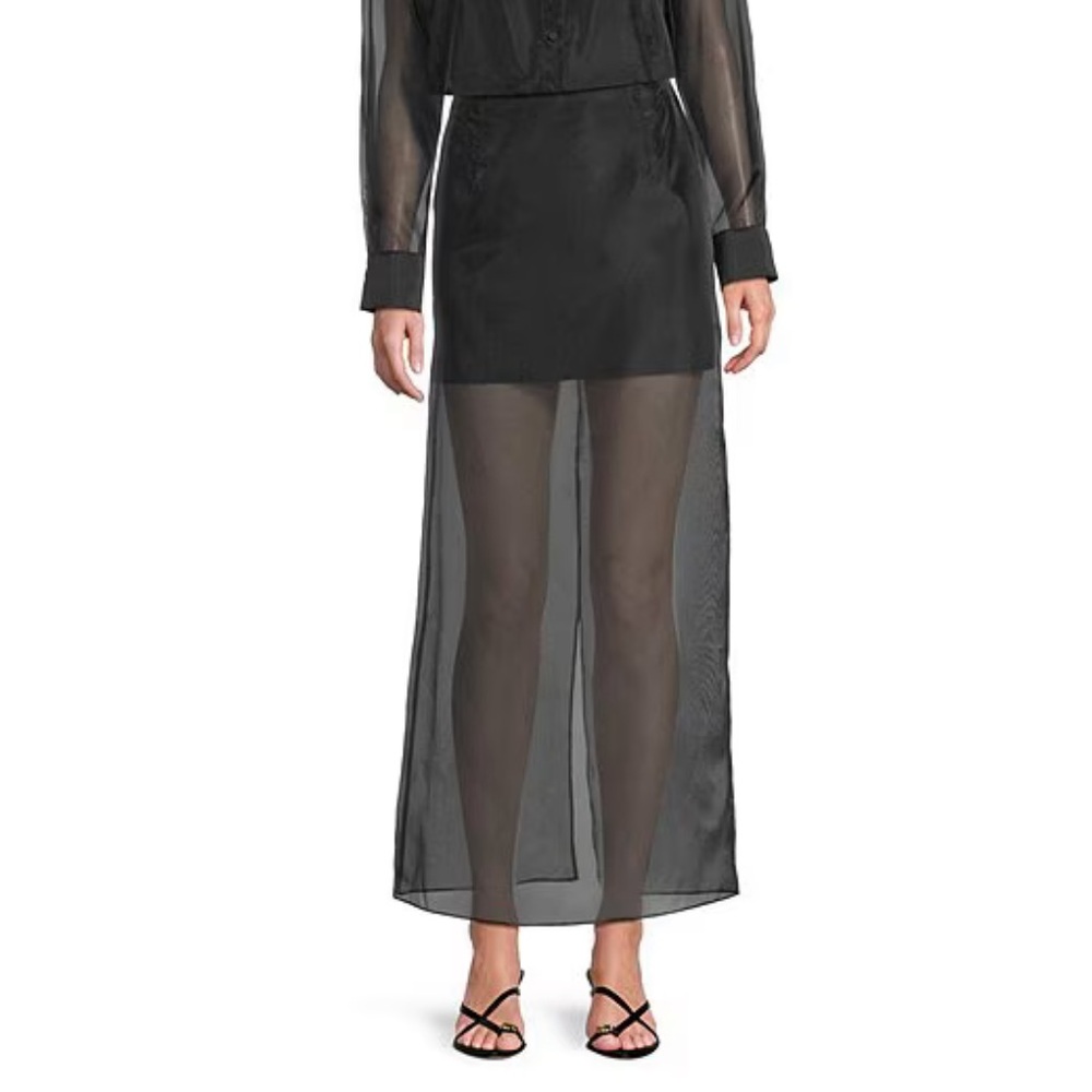 Semi sheer skirt